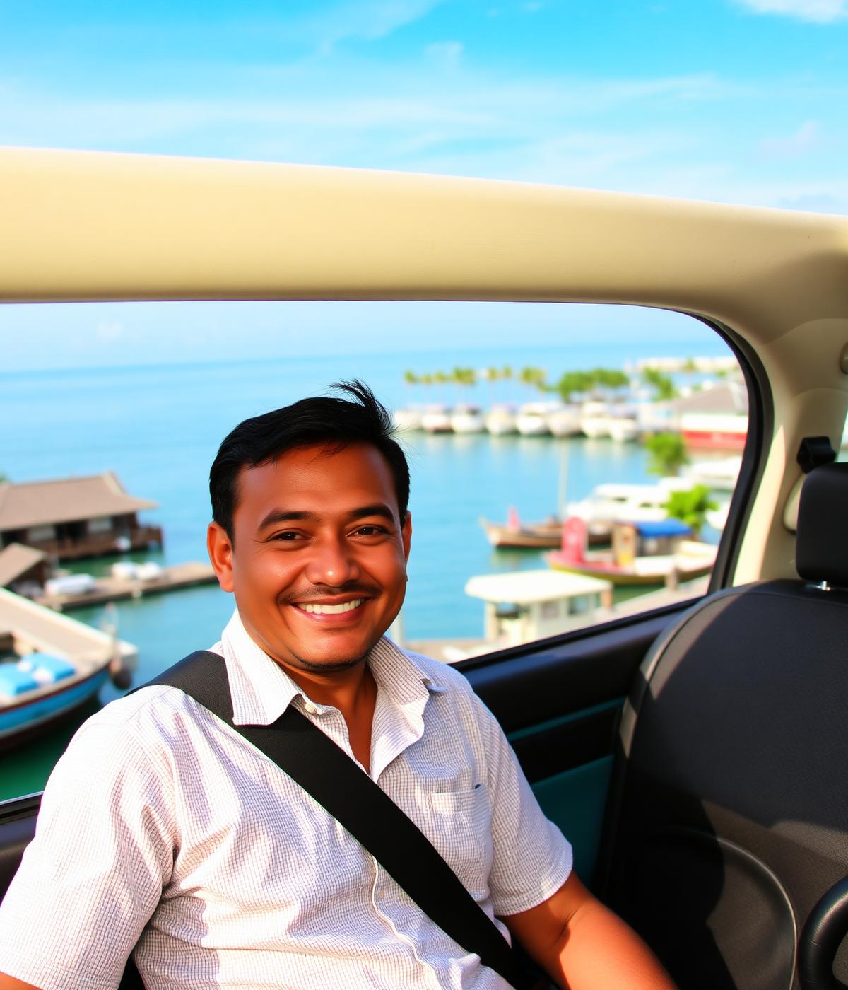 A Nala Taxi driver in the Maldives